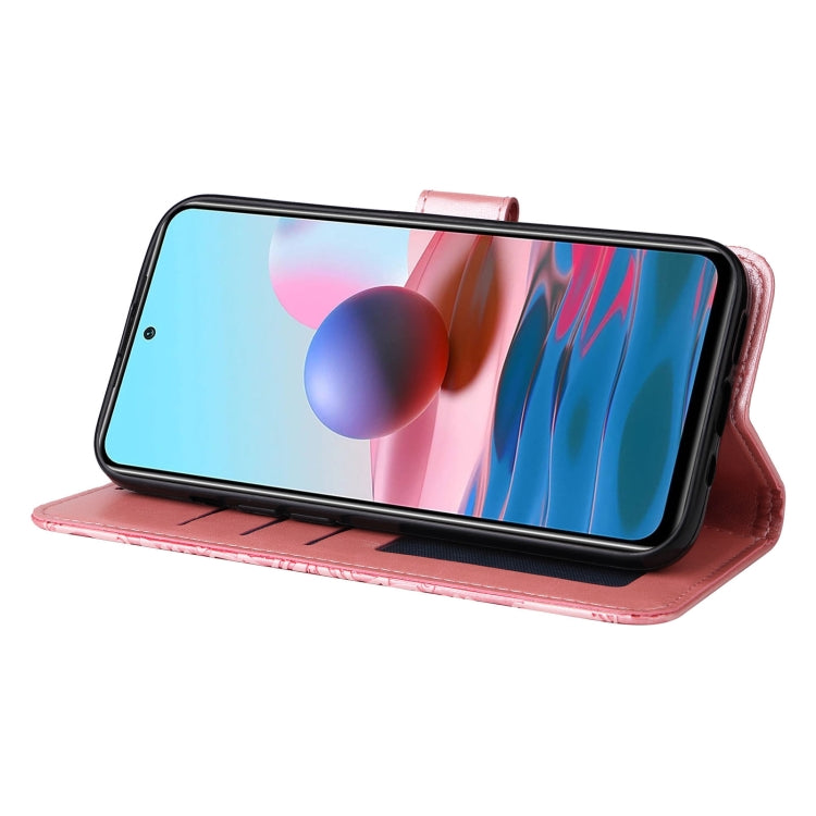 For Xiaomi Redmi Note 10 4G / Note 10S 4G  Embossed Sunflower Leather Phone Case