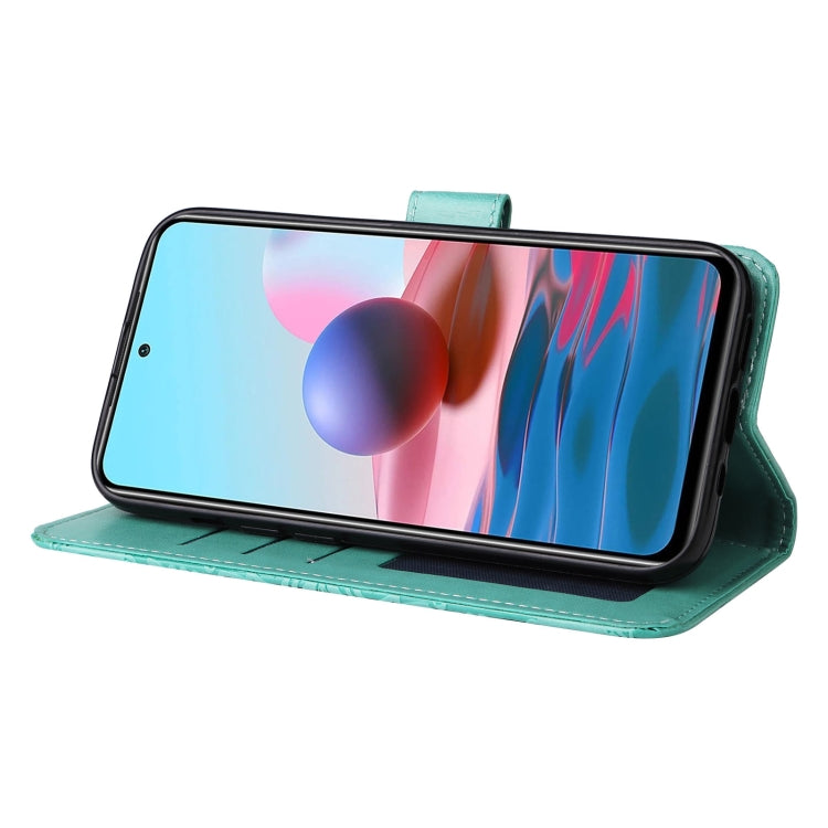 For Xiaomi Redmi Note 10 4G / Note 10S 4G  Embossed Sunflower Leather Phone Case