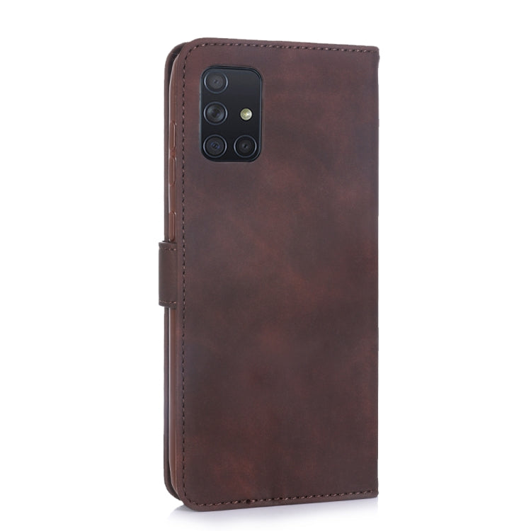 For Galaxy A51 Diaobaolee Pure Fresh Grain Horizontal Flip Leather Case with Holder & Card Slots