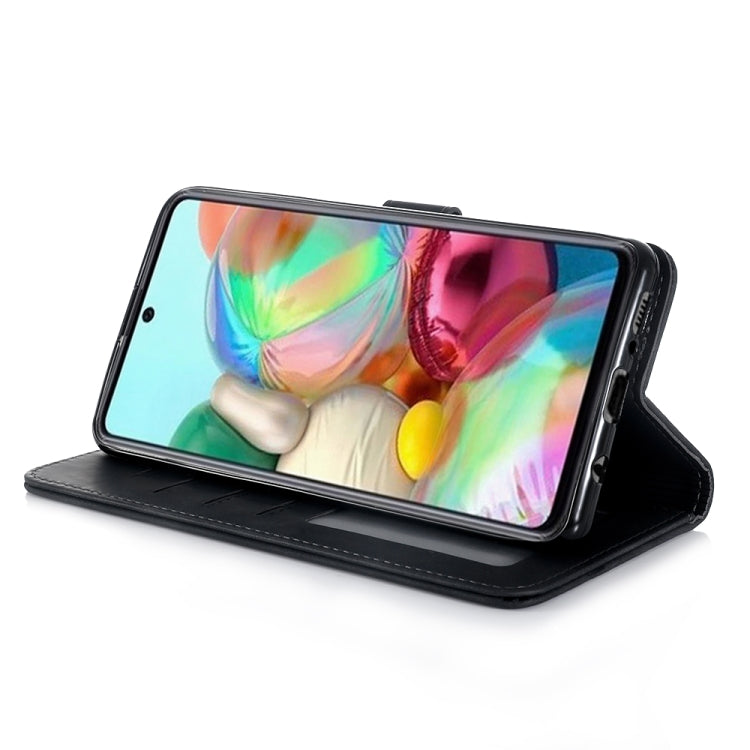 For Galaxy A51 Diaobaolee Pure Fresh Grain Horizontal Flip Leather Case with Holder & Card Slots