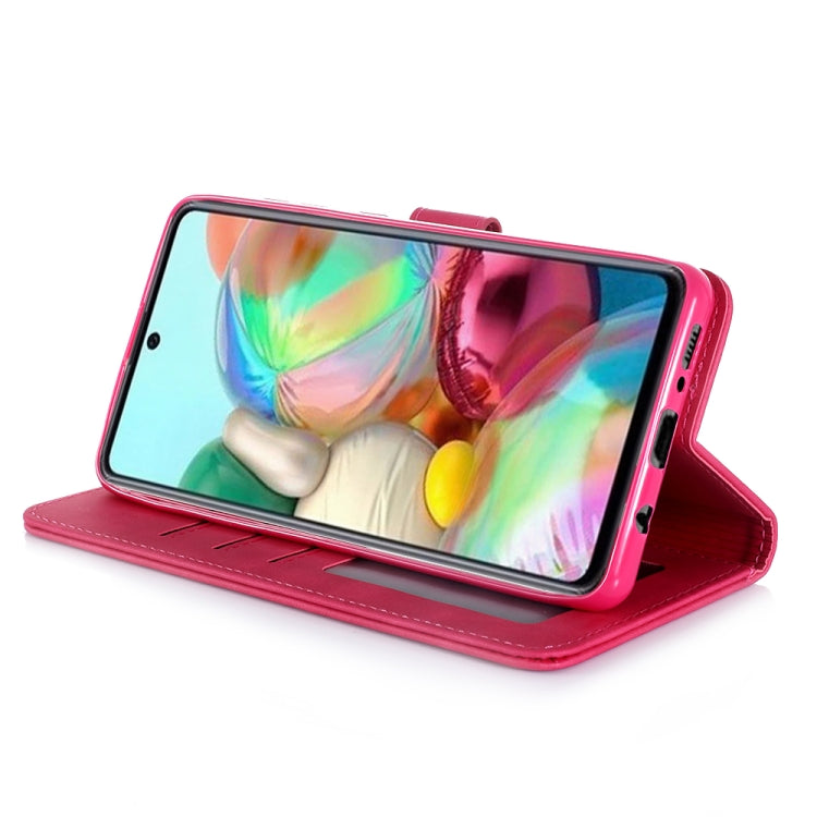 For Galaxy A51 Diaobaolee Pure Fresh Grain Horizontal Flip Leather Case with Holder & Card Slots