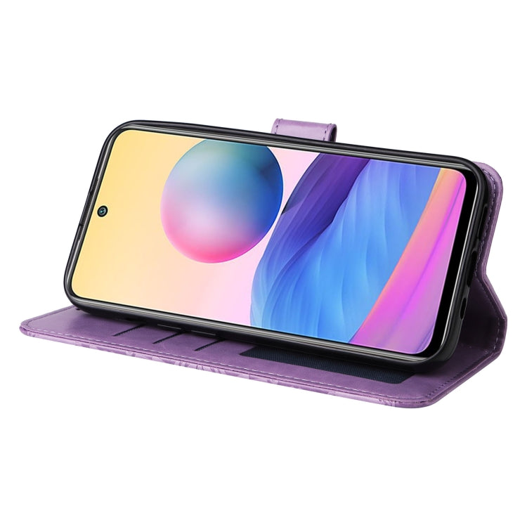 For Xiaomi Redmi Note 10 5G  Embossed Sunflower Leather Phone Case