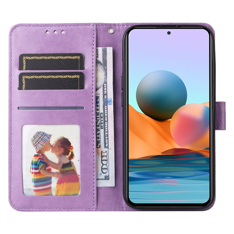 For Xiaomi Redmi Note 10 Pro / Note 10 Pro Max Embossed Sunflower Leather Phone Case