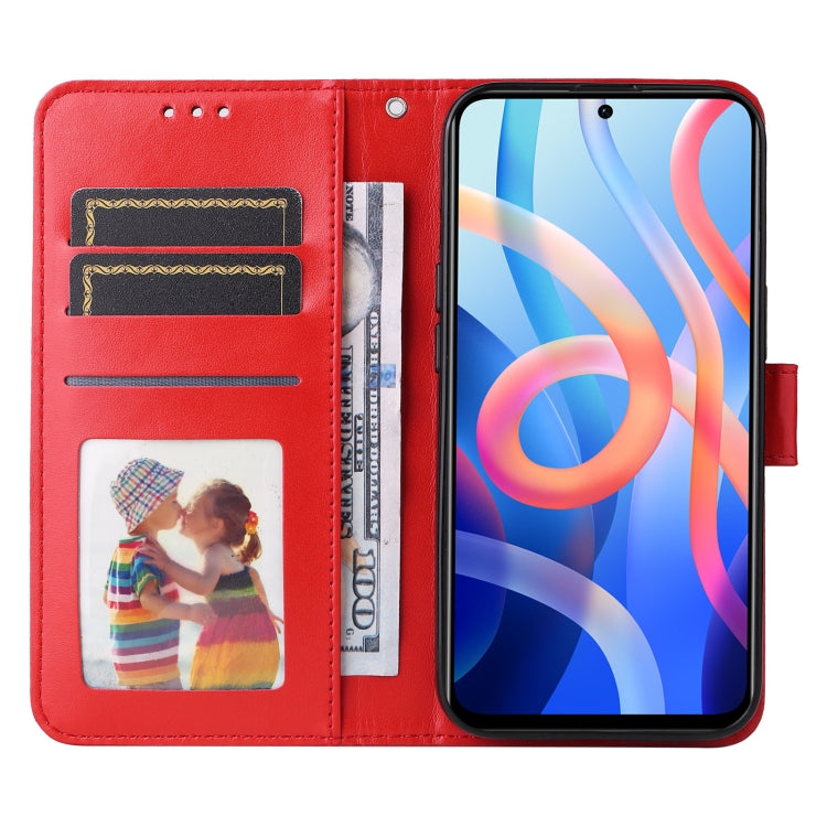 For Xiaomi Redmi Note 11 5G  / Poco M4 Pro 5G Embossed Sunflower Leather Phone Case