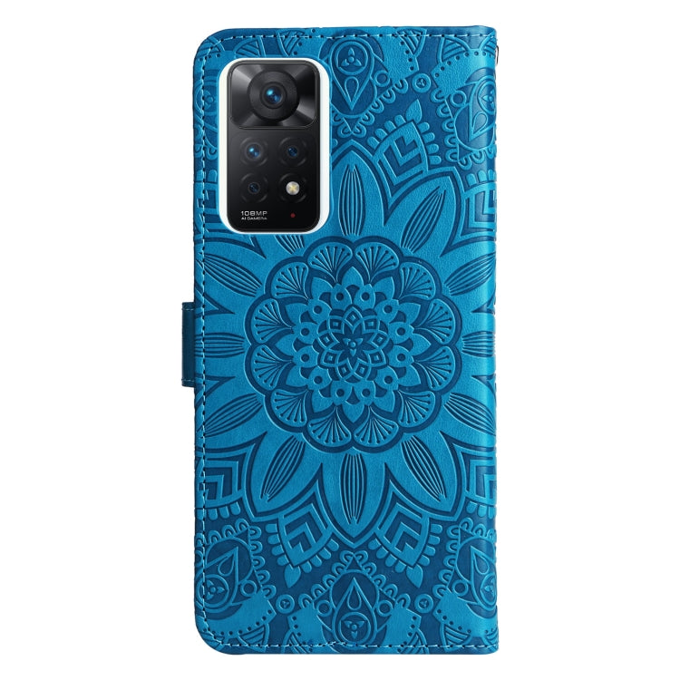 For Xiaomi Redmi Note 11 Pro 5G Embossed Sunflower Leather Phone Case