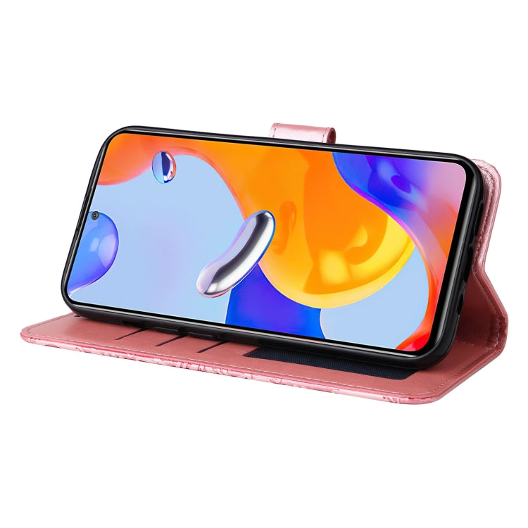 For Xiaomi Redmi Note 11 Pro 4G Foreign Version / 5G Embossed Sunflower Leather Phone Case