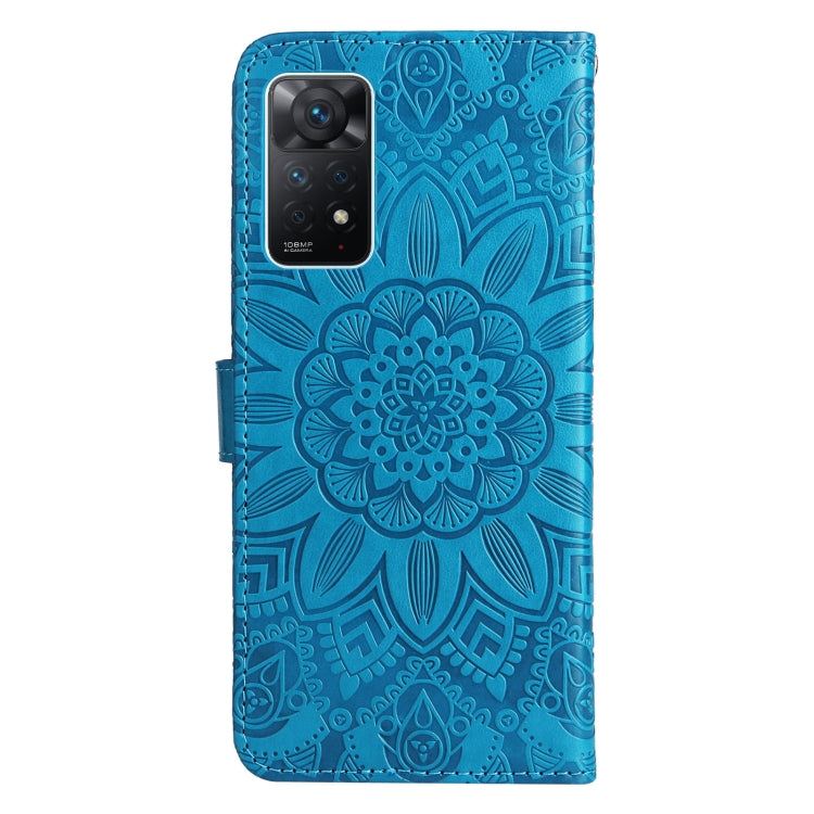 For Xiaomi Redmi Note 11 Pro 4G Foreign Version / 5G Embossed Sunflower Leather Phone Case