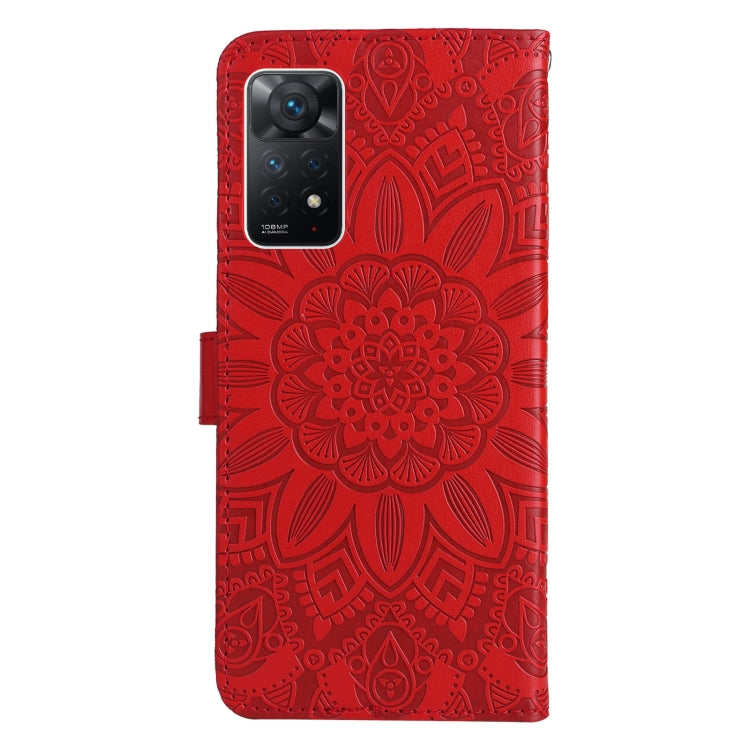 For Xiaomi Redmi Note 11 Pro 4G Foreign Version / 5G Embossed Sunflower Leather Phone Case