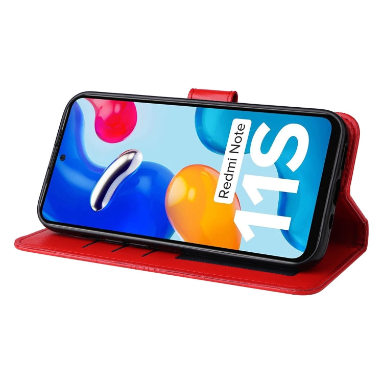 For Xiaomi Redmi Note 11S / Note 11 4G Foreign Version Embossed Sunflower Leather Phone Case