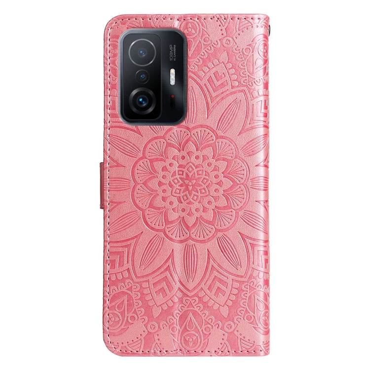 For Xiaomi 11T / 11T Pro Embossed Sunflower Leather Phone Case