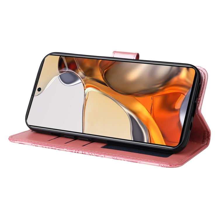 For Xiaomi 11T / 11T Pro Embossed Sunflower Leather Phone Case