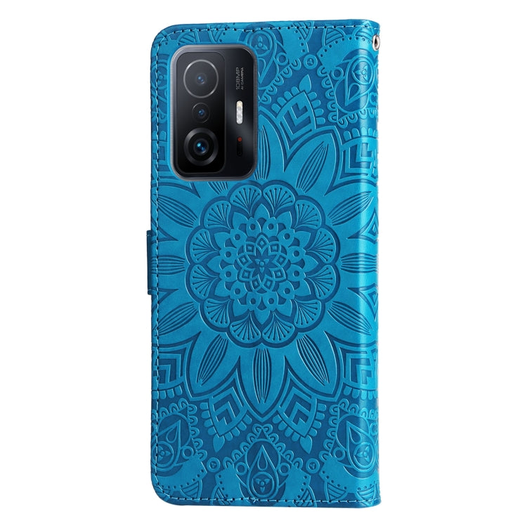 For Xiaomi 11T / 11T Pro Embossed Sunflower Leather Phone Case