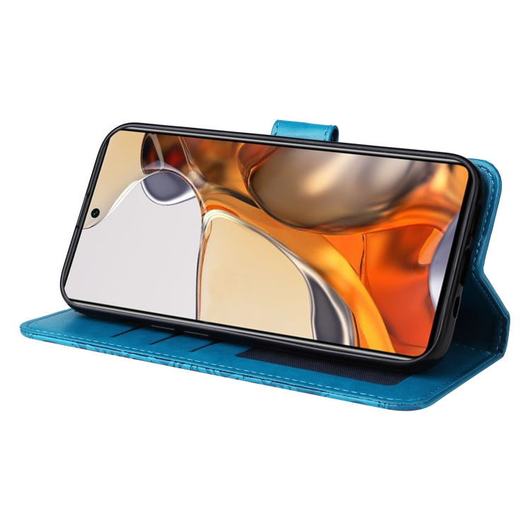 For Xiaomi 11T / 11T Pro Embossed Sunflower Leather Phone Case