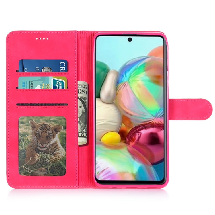 For Galaxy A71 Diaobaolee Pure Fresh Grain Horizontal Flip Leather Case with Holder & Card Slots