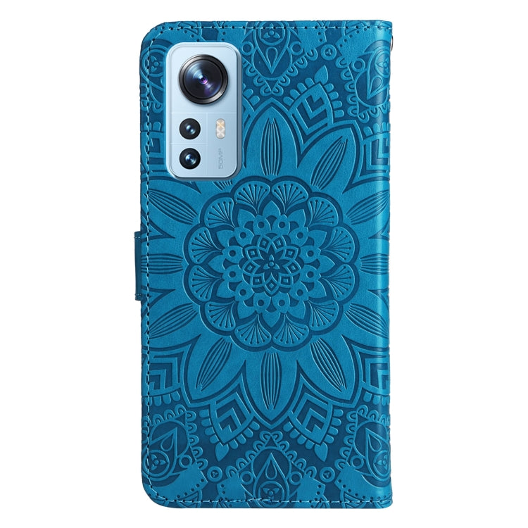 For Xiaomi 12 Lite Embossed Sunflower Leather Phone Case