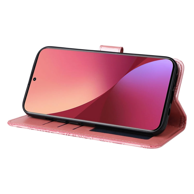 For Xiaomi 12 / 12X Embossed Sunflower Leather Phone Case