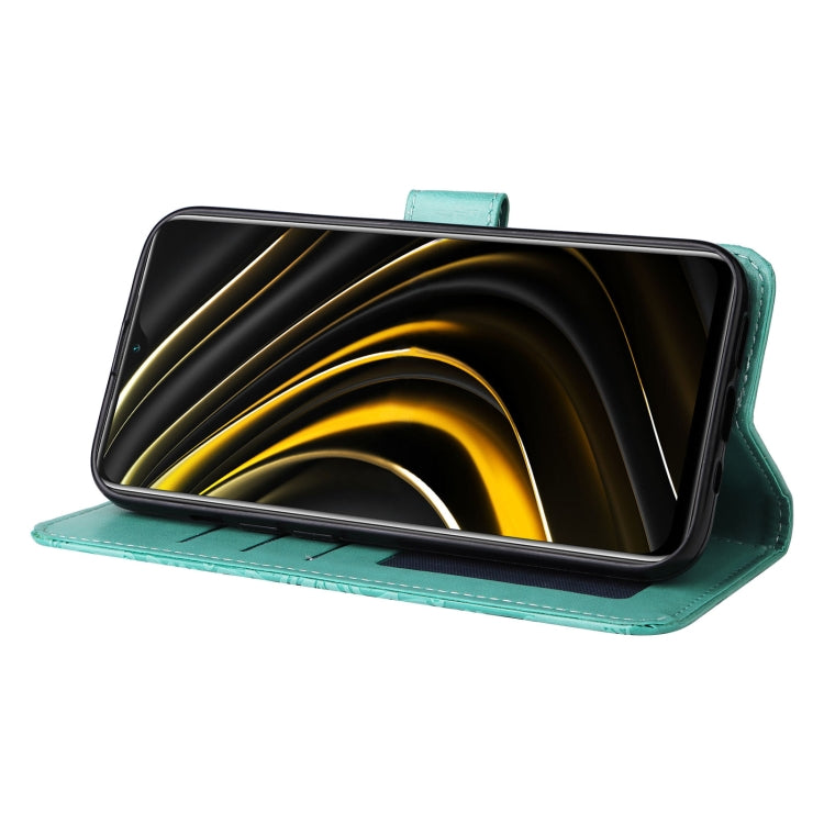 For Xiaomi Poco M3 / Redmi 9T / Redmi 9 Power Embossed Sunflower Leather Phone Case