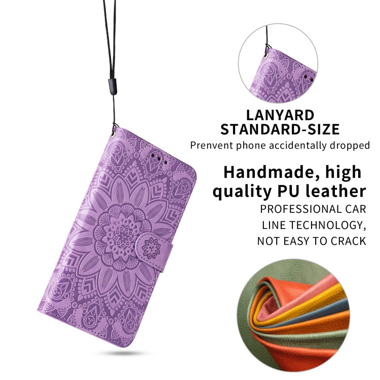 For Xiaomi Poco M3 / Redmi 9T / Redmi 9 Power Embossed Sunflower Leather Phone Case