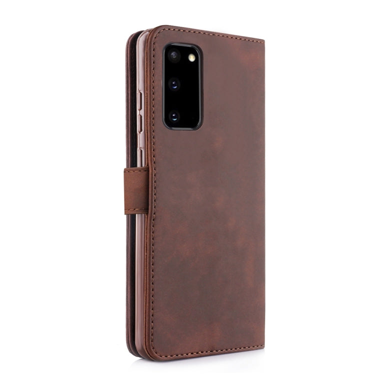 For Galaxy S20 Diaobaolee Pure Fresh Grain Horizontal Flip Leather Case with Holder & Card Slots