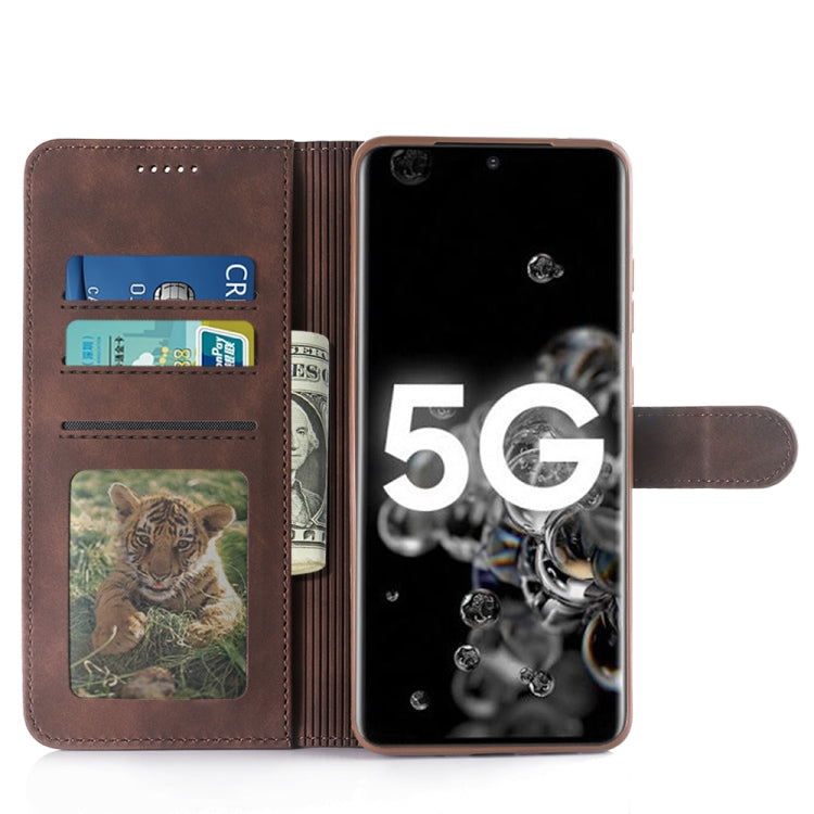For Galaxy S20 Diaobaolee Pure Fresh Grain Horizontal Flip Leather Case with Holder & Card Slots