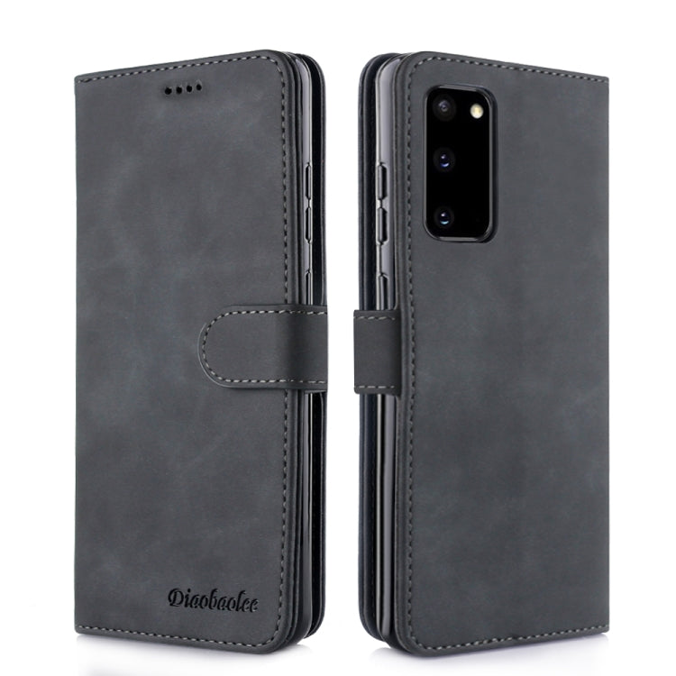 For Galaxy S20 Diaobaolee Pure Fresh Grain Horizontal Flip Leather Case with Holder & Card Slots