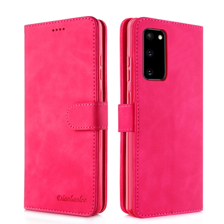 For Galaxy S20 Diaobaolee Pure Fresh Grain Horizontal Flip Leather Case with Holder & Card Slots