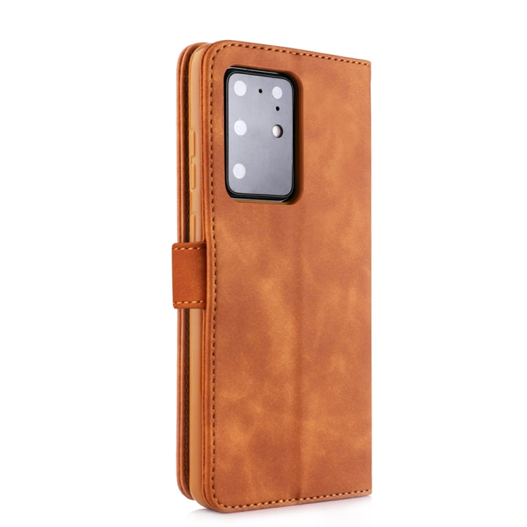 For Galaxy S20+ Diaobaolee Pure Fresh Grain Horizontal Flip Leather Case with Holder & Card Slots