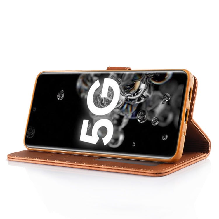 For Galaxy S20+ Diaobaolee Pure Fresh Grain Horizontal Flip Leather Case with Holder & Card Slots