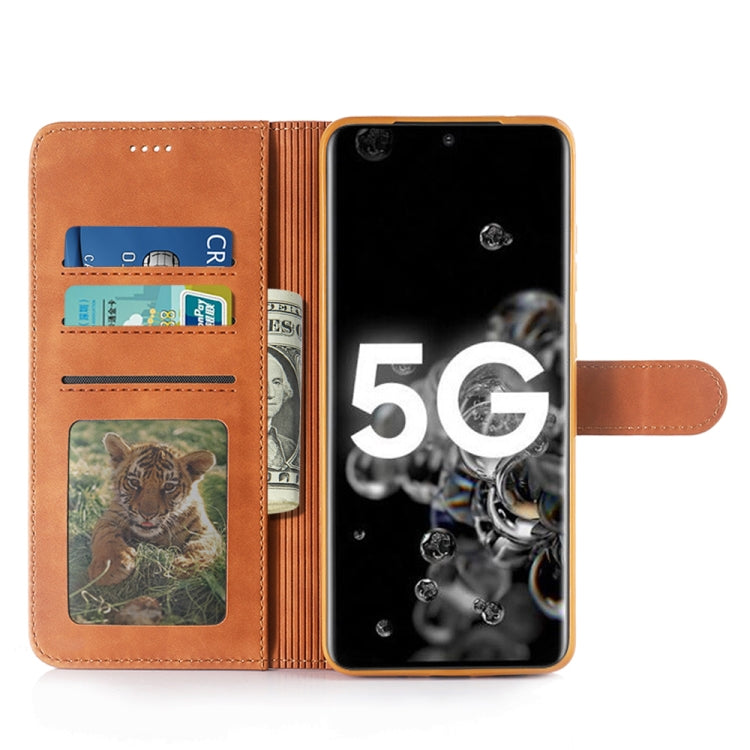 For Galaxy S20+ Diaobaolee Pure Fresh Grain Horizontal Flip Leather Case with Holder & Card Slots