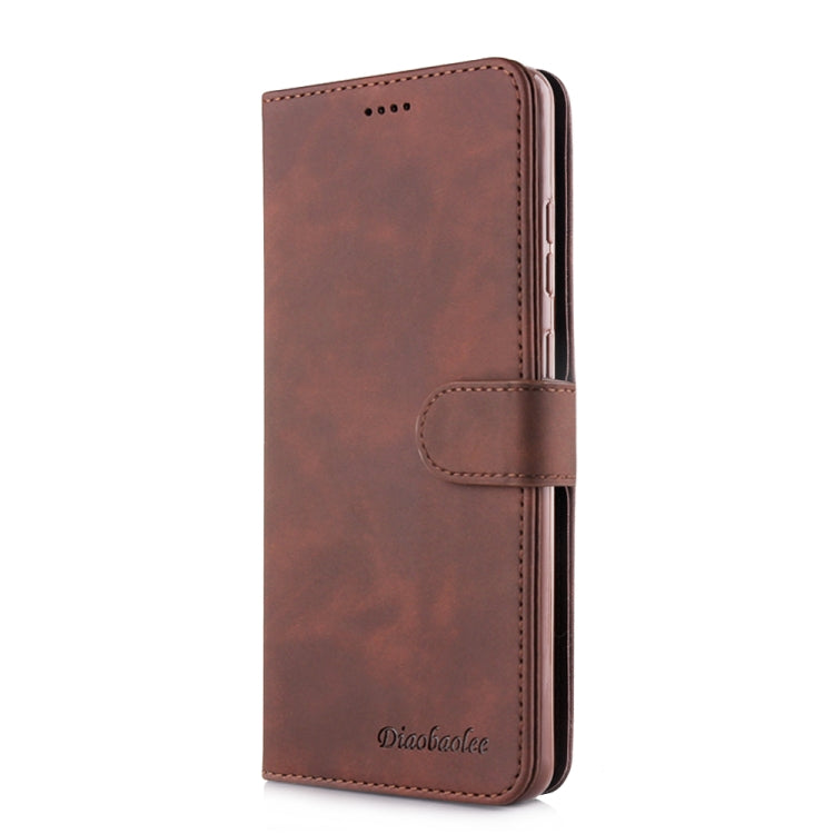 For Galaxy S20+ Diaobaolee Pure Fresh Grain Horizontal Flip Leather Case with Holder & Card Slots