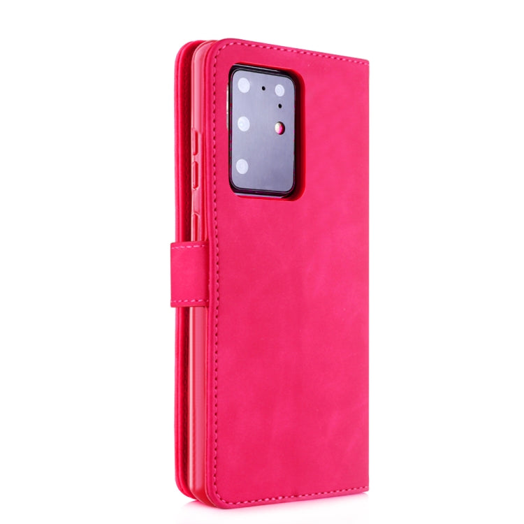 For Galaxy S20 Ultra Diaobaolee Pure Fresh Grain Horizontal Flip Leather Case with Holder & Card Slots