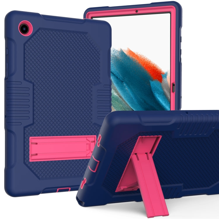 For Samsung Galaxy Tab A8 10.5 2021 X200 Contrast Color Robot Shockproof Silicone + PC Tablet Case