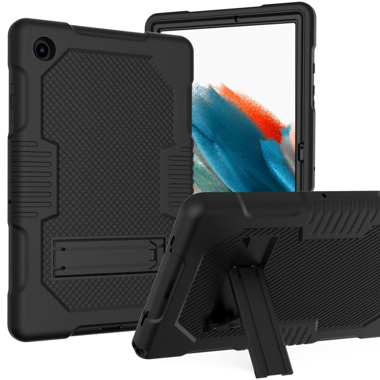 For Samsung Galaxy Tab A8 10.5 2021 X200 Contrast Color Robot Shockproof Silicone + PC Tablet Case