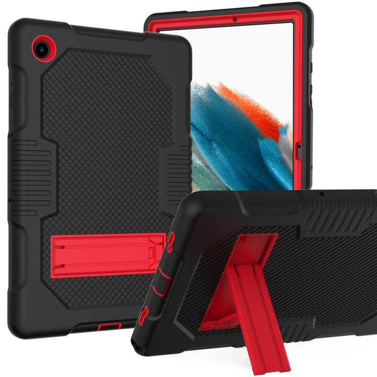 For Samsung Galaxy Tab A8 10.5 2021 X200 Contrast Color Robot Shockproof Silicone + PC Tablet Case