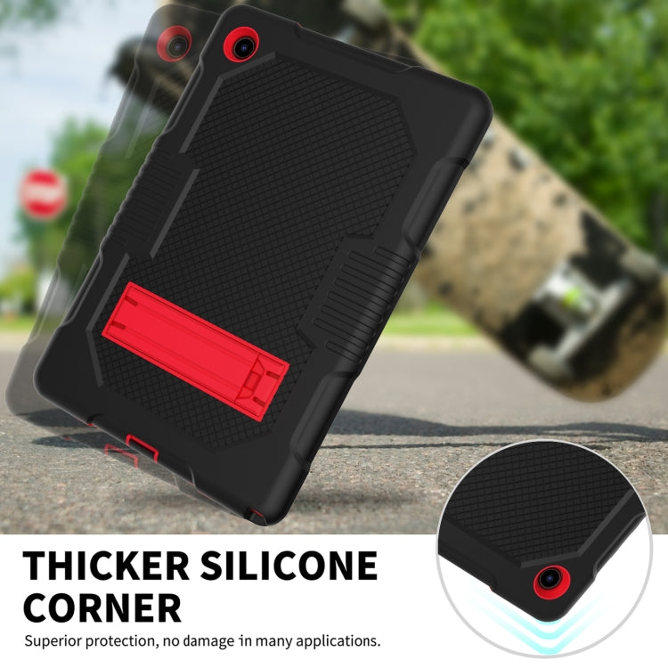 For Samsung Galaxy Tab A8 10.5 2021 X200 Contrast Color Robot Shockproof Silicone + PC Tablet Case