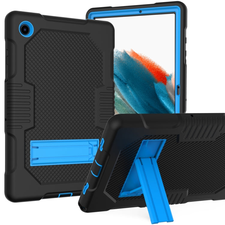 For Samsung Galaxy Tab A8 10.5 2021 X200 Contrast Color Robot Shockproof Silicone + PC Tablet Case