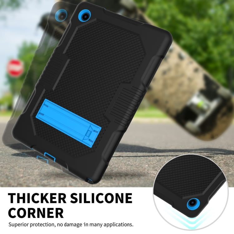 For Samsung Galaxy Tab A8 10.5 2021 X200 Contrast Color Robot Shockproof Silicone + PC Tablet Case