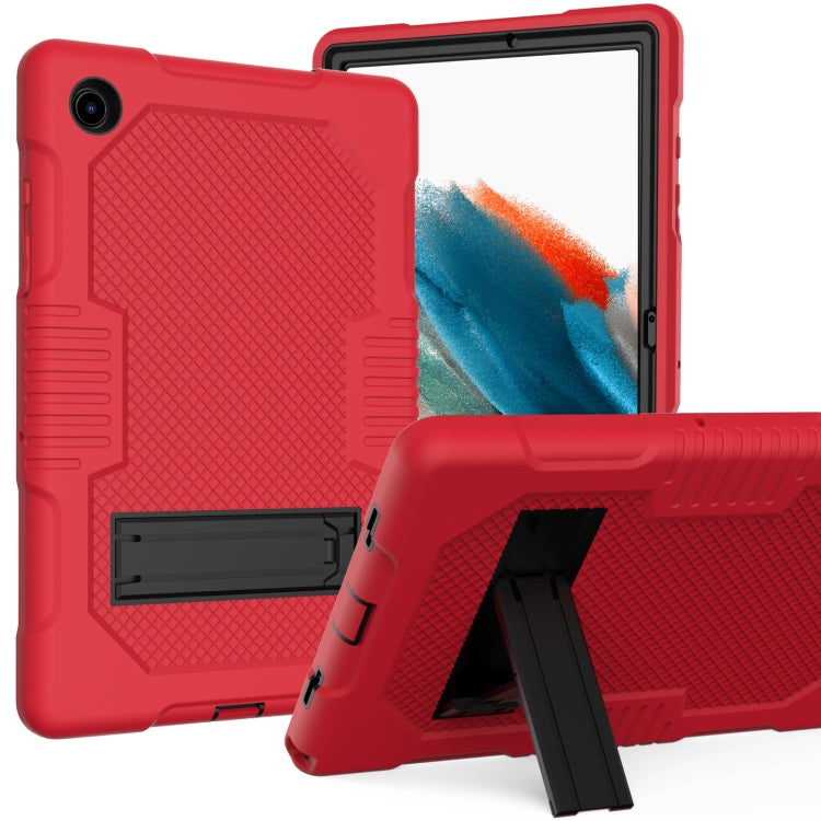 For Samsung Galaxy Tab A8 10.5 2021 X200 Contrast Color Robot Shockproof Silicone + PC Tablet Case