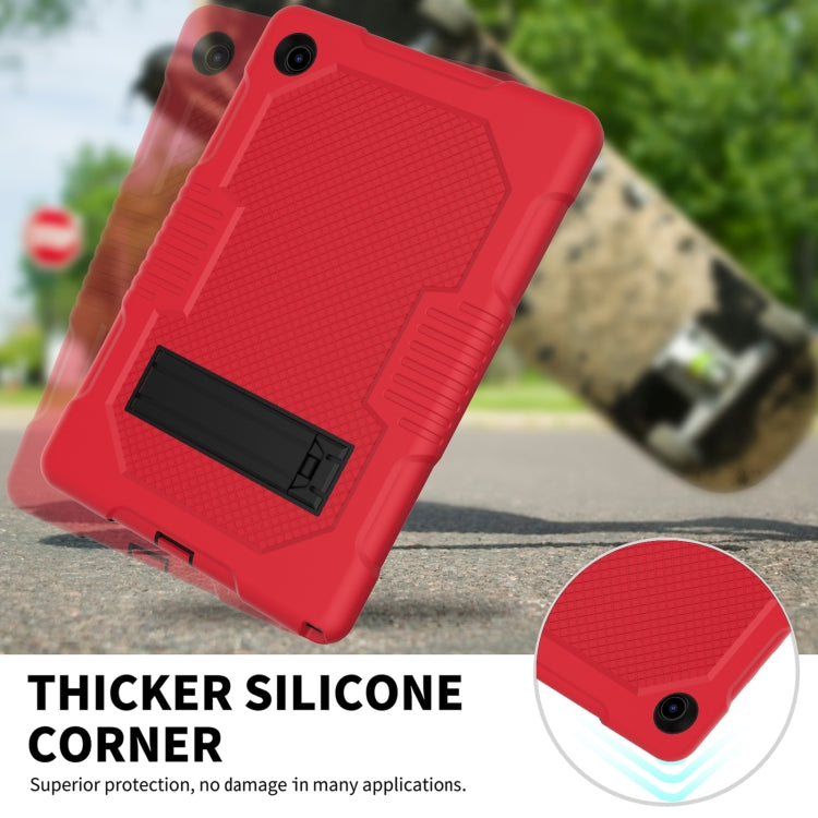 For Samsung Galaxy Tab A8 10.5 2021 X200 Contrast Color Robot Shockproof Silicone + PC Tablet Case