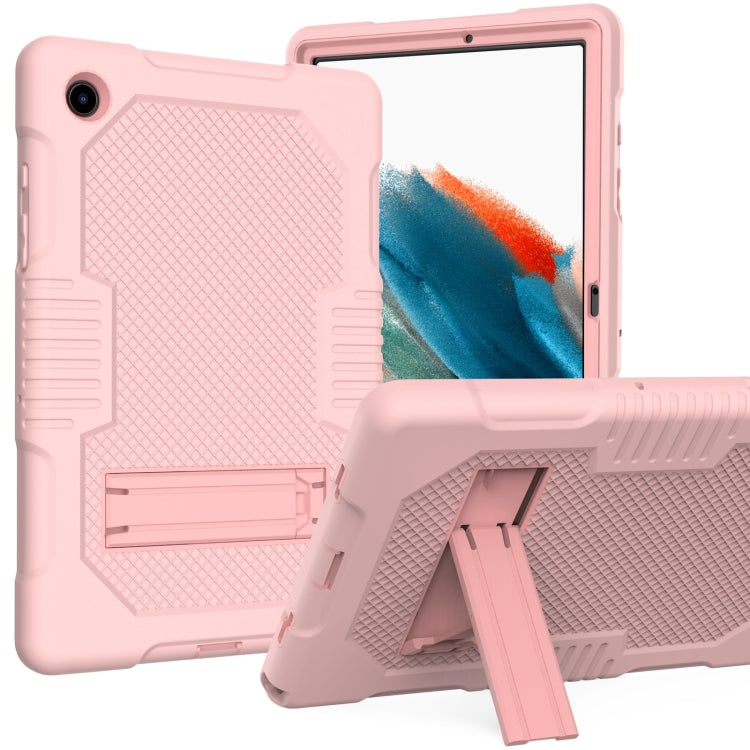For Samsung Galaxy Tab A8 10.5 2021 X200 Contrast Color Robot Shockproof Silicone + PC Tablet Case