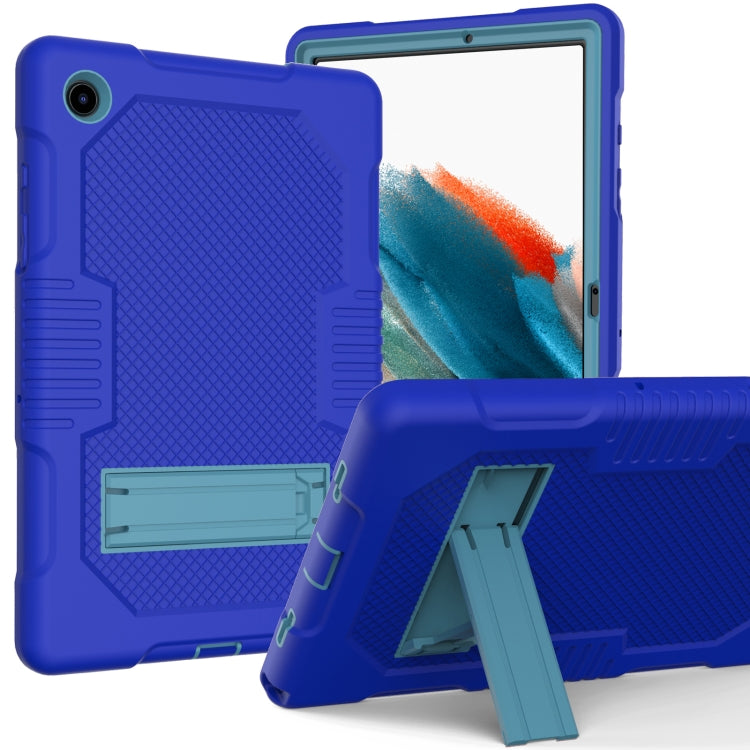 For Samsung Galaxy Tab A8 10.5 2021 X200 Contrast Color Robot Shockproof Silicone + PC Tablet Case