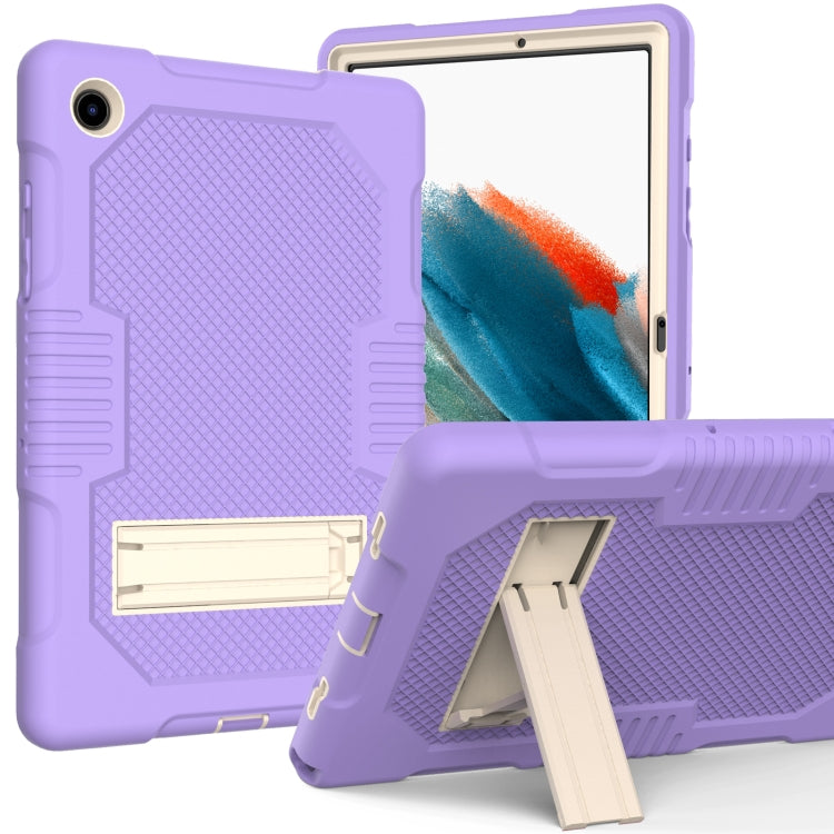 For Samsung Galaxy Tab A8 10.5 2021 X200 Contrast Color Robot Shockproof Silicone + PC Tablet Case