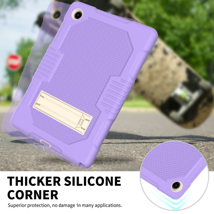 For Samsung Galaxy Tab A8 10.5 2021 X200 Contrast Color Robot Shockproof Silicone + PC Tablet Case
