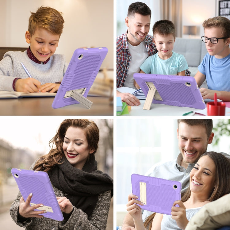 For Samsung Galaxy Tab A8 10.5 2021 X200 Contrast Color Robot Shockproof Silicone + PC Tablet Case