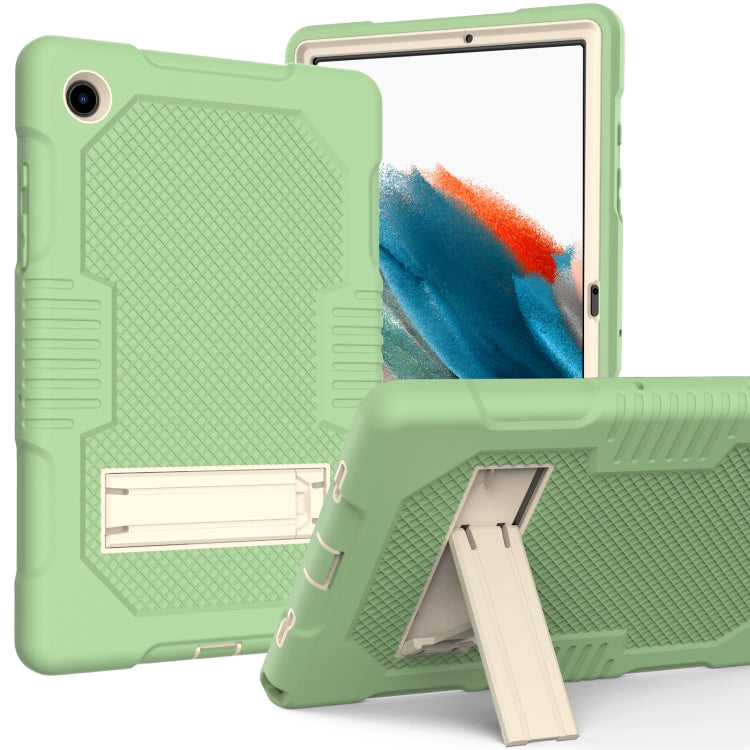 For Samsung Galaxy Tab A8 10.5 2021 X200 Contrast Color Robot Shockproof Silicone + PC Tablet Case