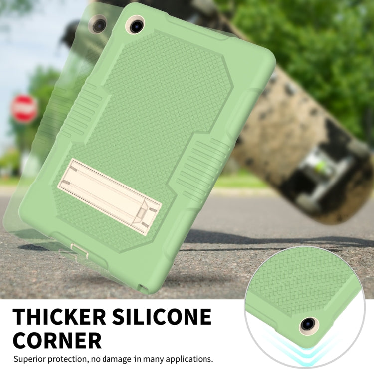 For Samsung Galaxy Tab A8 10.5 2021 X200 Contrast Color Robot Shockproof Silicone + PC Tablet Case