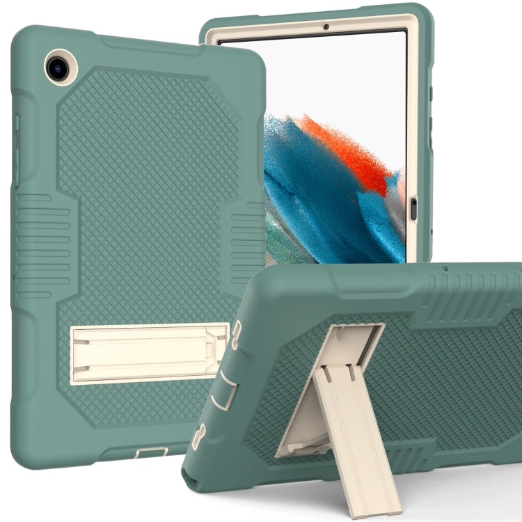 For Samsung Galaxy Tab A8 10.5 2021 X200 Contrast Color Robot Shockproof Silicone + PC Tablet Case
