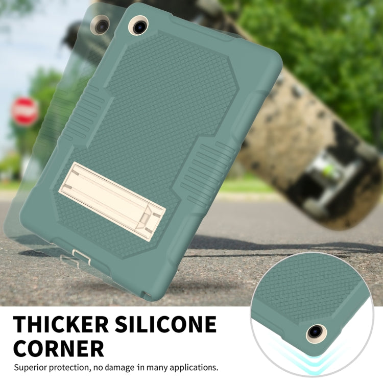 For Samsung Galaxy Tab A8 10.5 2021 X200 Contrast Color Robot Shockproof Silicone + PC Tablet Case