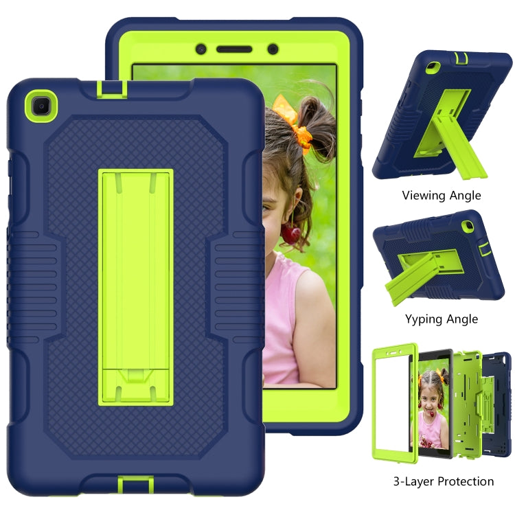 For Samsung Galaxy Tab A 8.0 2019 T290 Contrast Color Robot Shockproof Silicone + PC Tablet Case