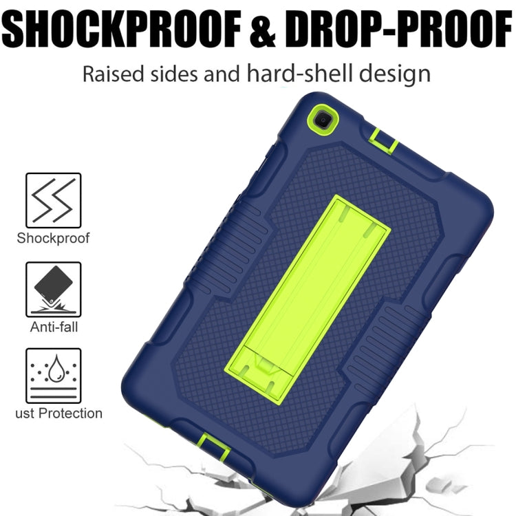 For Samsung Galaxy Tab A 8.0 2019 T290 Contrast Color Robot Shockproof Silicone + PC Tablet Case